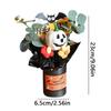 Halloween Artificial Pumpkin Bouquet Fake Flower With Eucalyptus Leaves Mini Bouquets Party Gifts Artificial Flowers Decoration