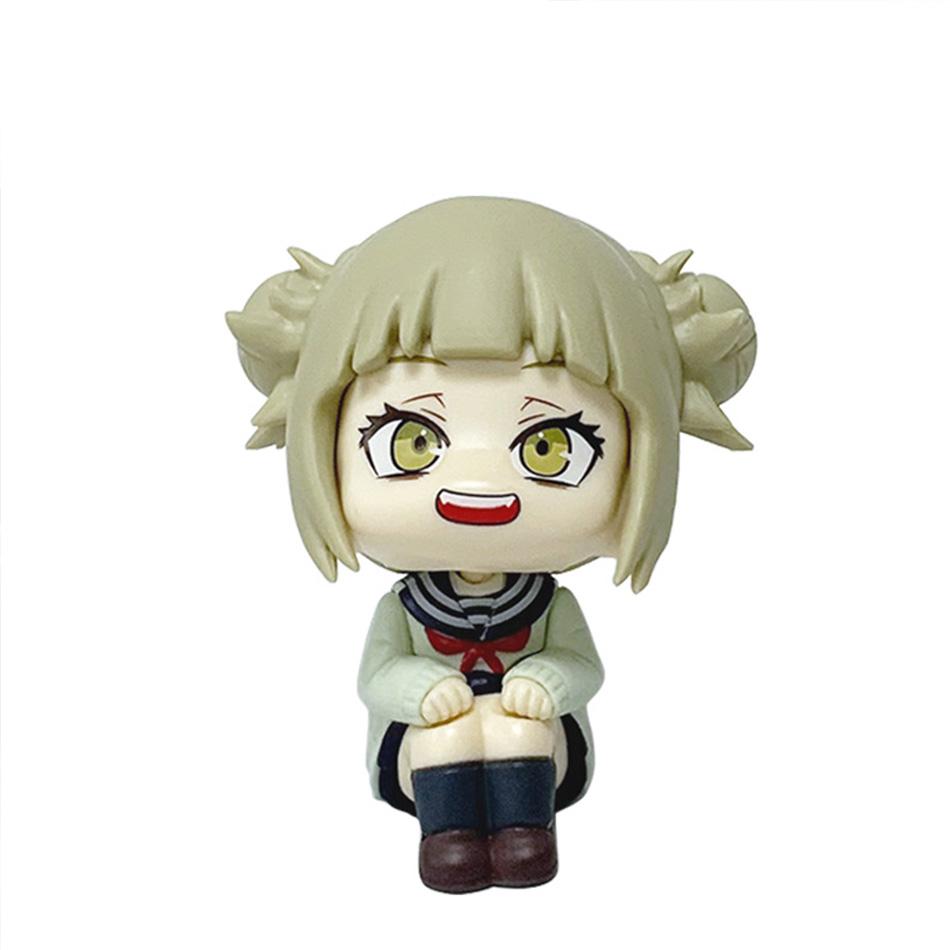 Hot Version My Hero Academia (Mha): Himiko Toga/Izuku Midoriya/Katsuki Bakugo Cute Chibi Pvc Figure | Collectible Toy Model
