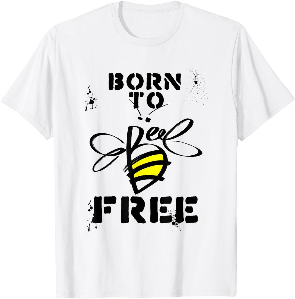 Born To Be Free Novelty Quotes Graphic Tees & Cool Designs T-Shirt