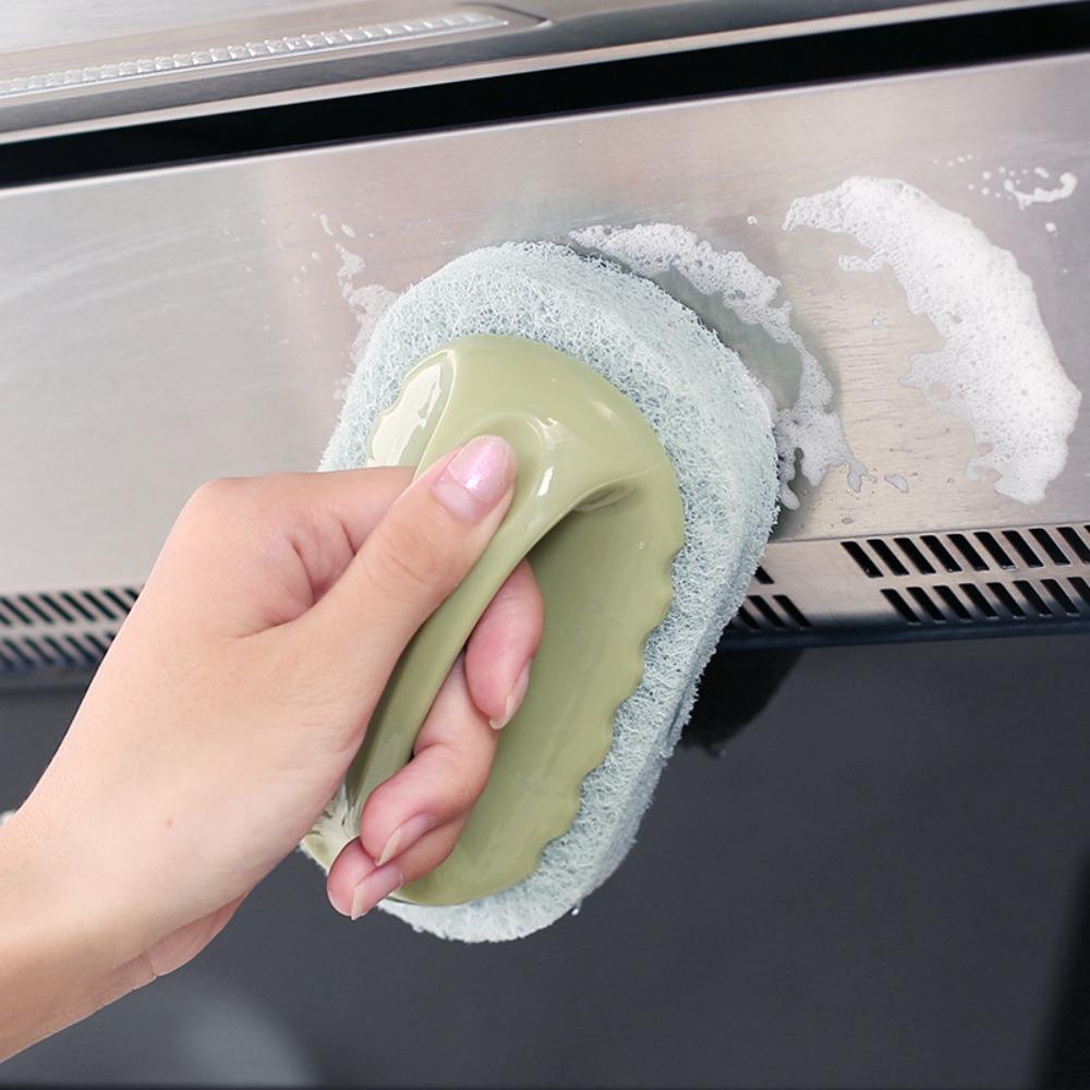 Convenient Bathtub Brush Plastic Tile Brush Toilet Cleaning Tools Sponge Cleaning Brush  Glass