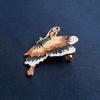 Elegant Enamel Painted Butterfly Brooch, High-end Women's Luxurious, Fashionable and Exquisite Brooch