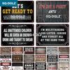[SQ-DGLZ] Vintage Text Rules Tin Sign Metal Sign Plate Poster Wall Stickers Bar Pub Club Decoration Retro Plaque Poster Decor
