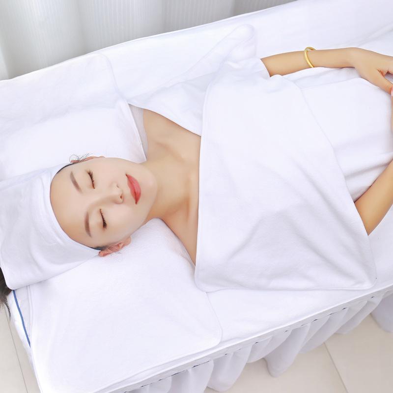 Комплект из 3 полотенец для салонов красоты из волокнистых тканей: тюрбан + полотенце + наволочка, полотенца для СПА-массажа, платок на голову, толстое быстросохнущее впитывающее полотенце