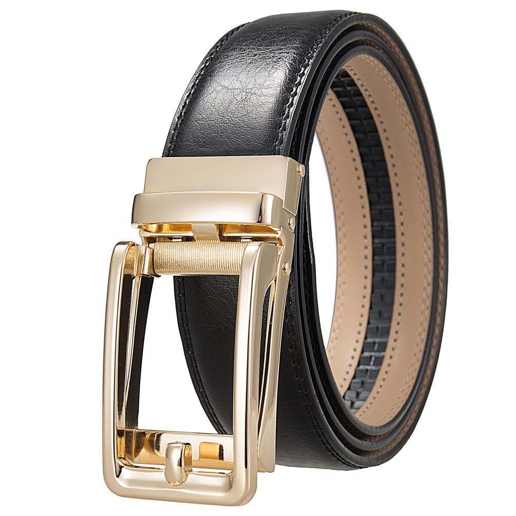 1 шт. Мужской ремень с автоматической пряжкой, модный деловой ремень из коровьей кожи, ремень Ly36-3 3315-1