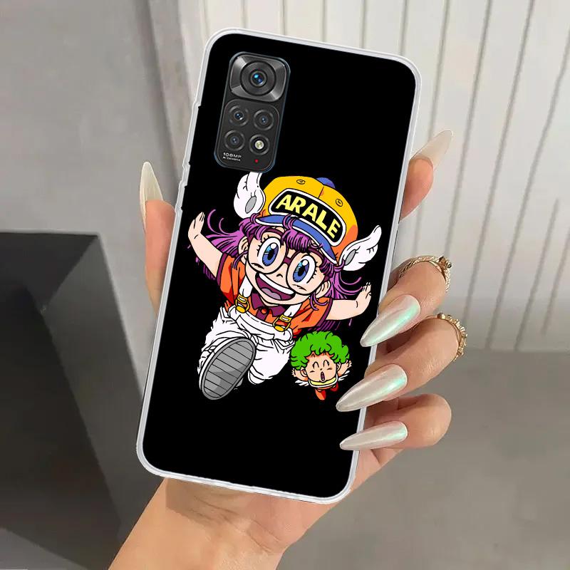 Чехол для телефона Dr Slump Arale Аниме для Xiaomi Redmi Note 15 14 14S 13 12S 12 Pro 11S 11 Plus 11T 11E 10S Мягкий чехол-накладка Печатный корпус Красный