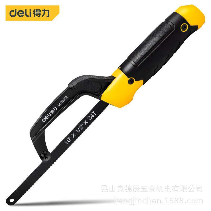 Мини-пила по металлу Deli Tools 10 дюймов с алюминиевой рамой и регулировкой ручкой DL353112