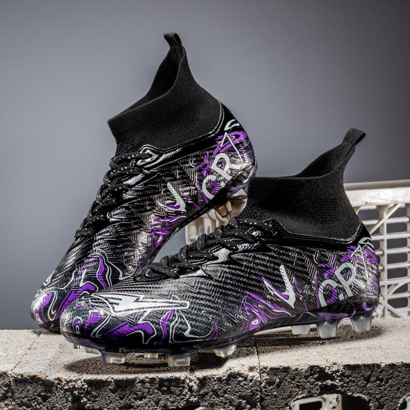 New Low Top Student Football Shoes with Long And Broken Pins for Training And Matches CR7 Professional Youth Sports Shoes