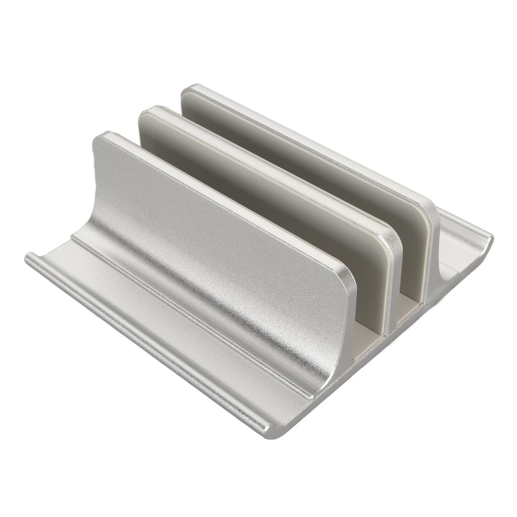 Вертикальная подставка для ноутбука с 2 слотами, из анодированного алюминиевого сплава, регулируемая, экономящая место подставка для ноутбука