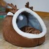 Fashion Warm Small Dog Kennel Bed Breathable Dog House Cute Slippers Shaped Dog Bed Cat Sleep Bag Foldable Washable Pet House