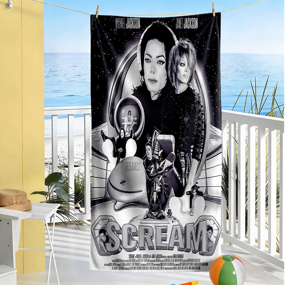 Michael Jackson Beach Towel Super Soft & Absorbent Comfortable Lightweight