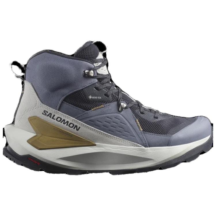 SALOMON Elixir Comfortable Versatile Supportive Mid-Top Hiking Shoes Men Hiking Shoes Gray L47576600