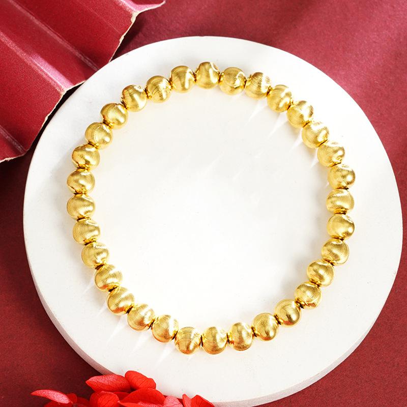 New Vietnamese Sand Gold Bracelet National Trend Style Cat's Eye Bracelet for Women Simple and Versatile Accessories