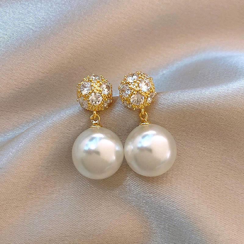 French Pearl Tassel Earrings for Women - 2024 New High-End Light Luxury Style