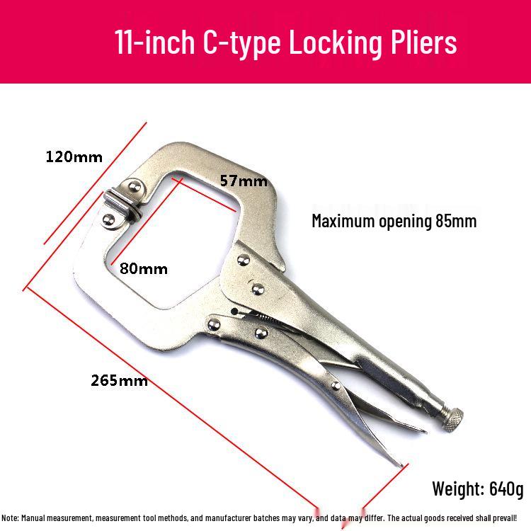 Многофункциональные универсальные тиски C-типа, прижимные плоскогубцы - инструмент для столярных работ промышленного класса, 6"-18", фиксирующие плоскогубцы