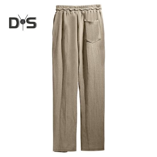 Мужские повседневные брюки с широкими штанинами, спортивные брюки с завязками на талии и боковыми карманами, прямые полосатые брюки свободного кроя для путешествий и занятий спортом на открытом воздухе