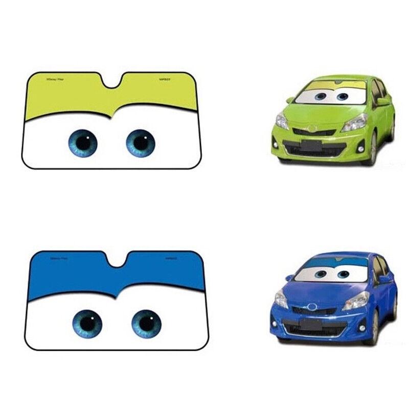 Cartoon Aluminium Foil Car Windshield Sun Shade Big Eyes Cars Front Window Visor