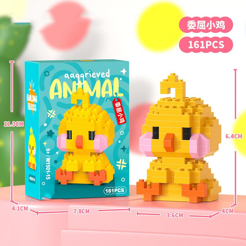 Animal Cat Bricks Constructor Set Micro Building Blocks Children Toy Adult Particle Building Block Dog Mini Toys Home Decoration