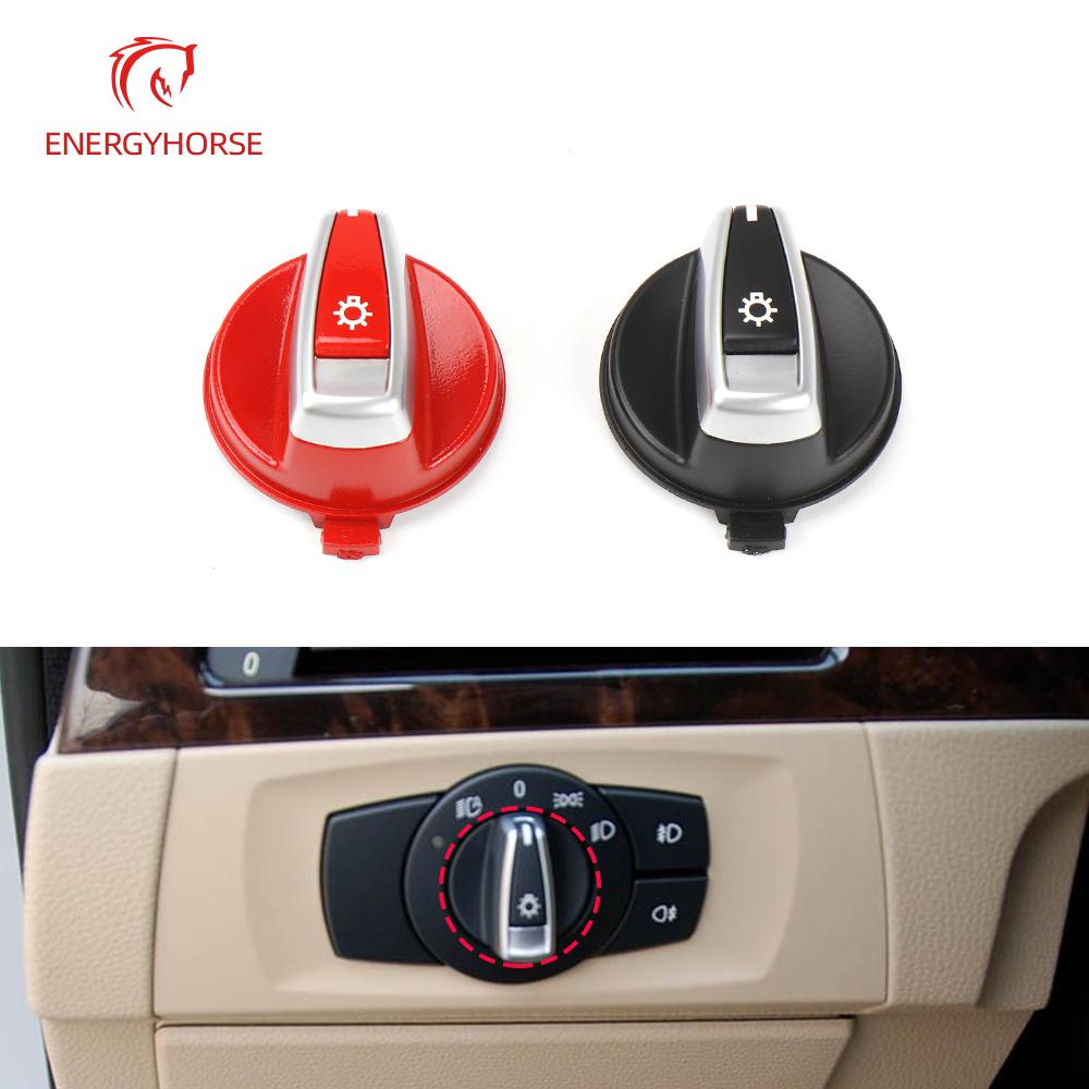Car Front Headlight Switch Rrotary Headlamp Knob Button Cap For BMW 1 3 X1 Series E84 E87 E88 E82 E90 E91 E92 E93