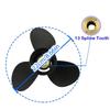 3Blade Outboard Propeller for 25HP 30HP 35HP 40HP 45HP 48HP 50HP 55HP 60HP 70HP Engines 48-816704A45, 13 Tooth Splines