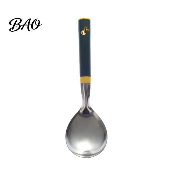Multipurpose Cooking Spoons Stainless Steel Kitchen Utensil, Spatula Ladle Slotted Turner Rice Spoon, Ergonomic Handle Utensil Heat-Resistant