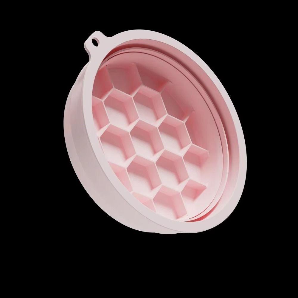 Built-in Ice Tray Foldable Face Ice Bath Bowl Silicone Cooling Washbasin  Skin Care
