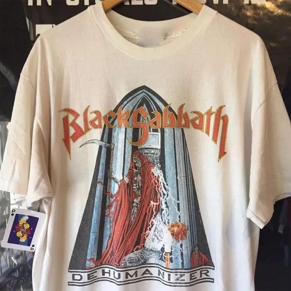 Винтажная футболка унисекс Black Sabbath Dehumanizer Tour 1992 Белая Размеры S-5XL