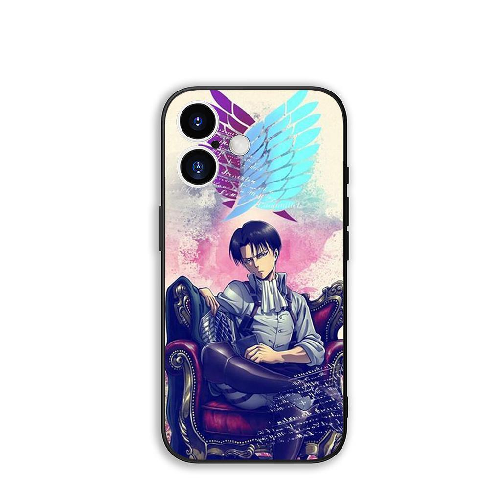 Чехол Cover для OPPO A80 A60 A40 A38 A79 A16 A17 A58 A78 A94 A95 A57 A15 A74 A53 A96 A98 Кейс Атака Титанов Леви Эрен Йегер