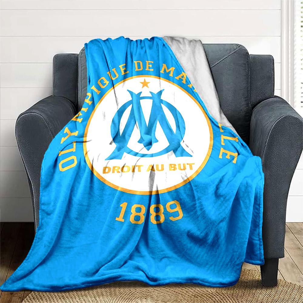 1pc Marseille Blanket, Gift, for Men and Women, Soft Blanket, Good for Sofa Bed Couch Travel, Lightweight Flannel Blanket