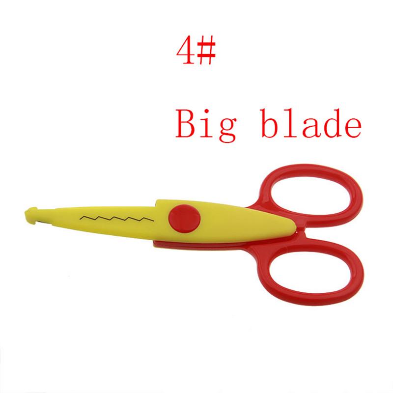 Ножницы из металла и пластика для рукоделия с волнистыми краями