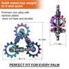 MAKWEN Infinity Gear Fidget Toy Flippy Metal Fidget Finger Toy Stress Anxiety Adult EDC Fidget Cool and Enchanting - Never-Ending - Relief, Relief, -