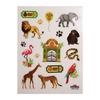 Stickers - Visite au zoo - Dorures - 7,5 x 10 cm
