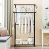 Modern Modular Storage Rack Coat Hanger Strong Load-bearing Easy Assembly Double Rod Coat Clothes Hanger Rack