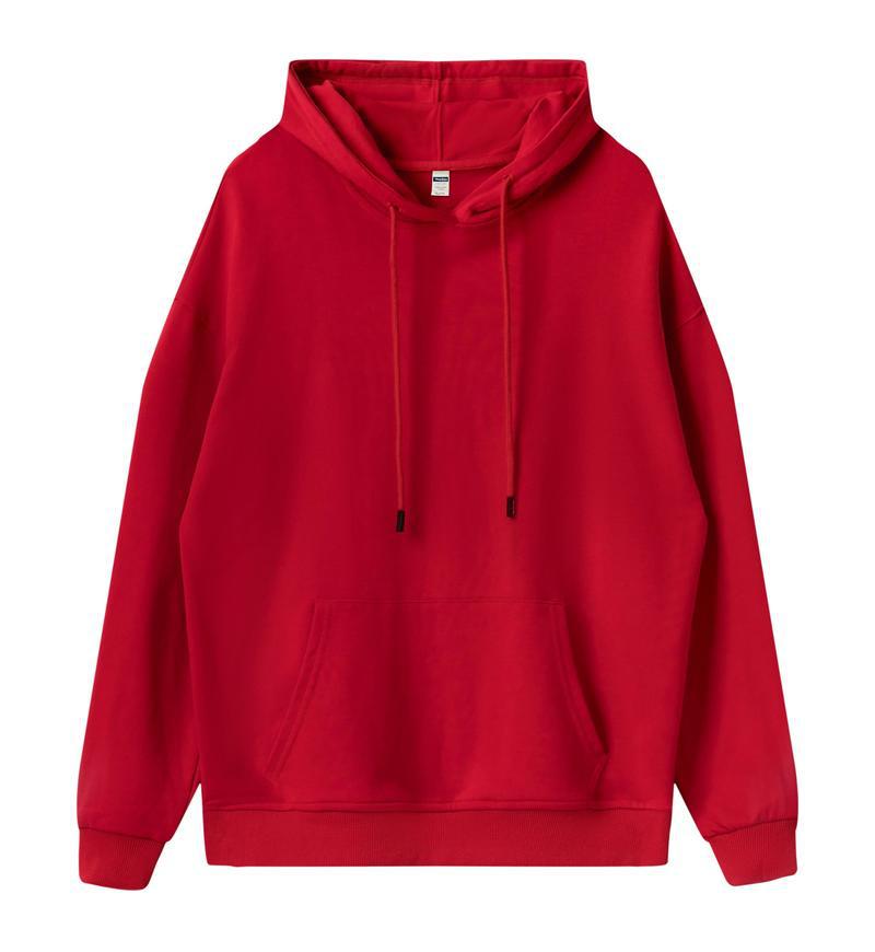 360g Terry Loop Drop-Shoulder Pocket Sweatshirt Fashionable Double-Layer Hooded Student Oversized Trendy Youth Sweatshirt