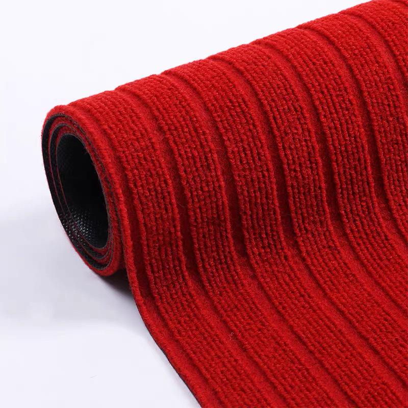 Non-Slip Polypropylene Seven-Stripe Doormat for Kitchen, Balcony, or Corridor