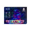 8 Colors Set Bright Fluorescent Pens Erasable Acrylic Paint Pens Luminous Marker Pen  Art Supplies