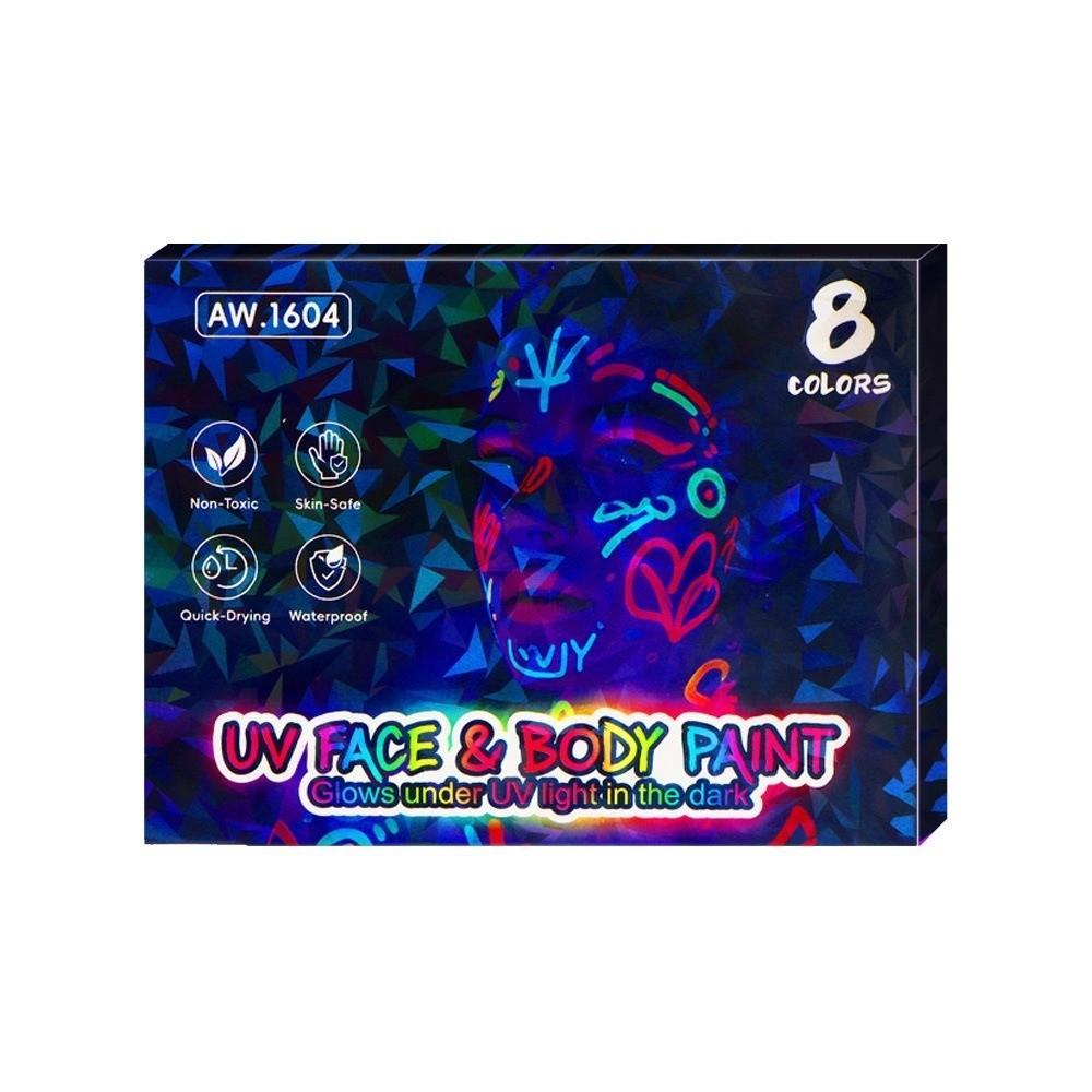 8 Colors Set Bright Fluorescent Pens Erasable Acrylic Paint Pens Luminous Marker Pen Art Supplies