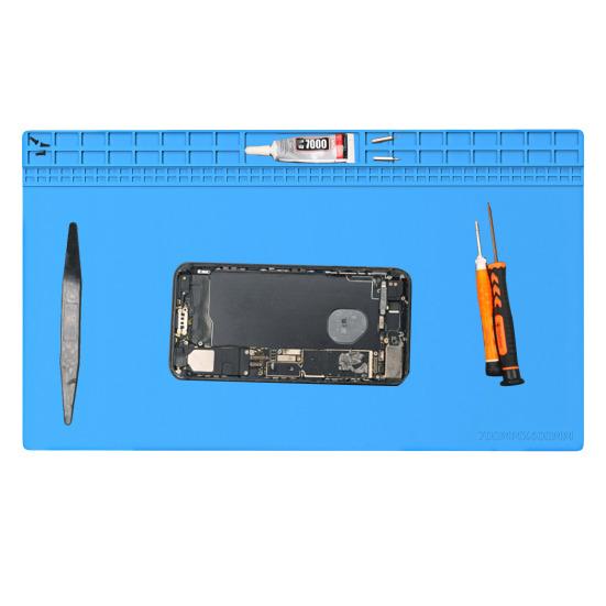 Силиконовый рабочий коврик, термостойкий ремонтный коврик для электронных телефонов, ноутбуков, часов, многослотовых органайзеров, коврик для пайки BGA для ремонтных работ