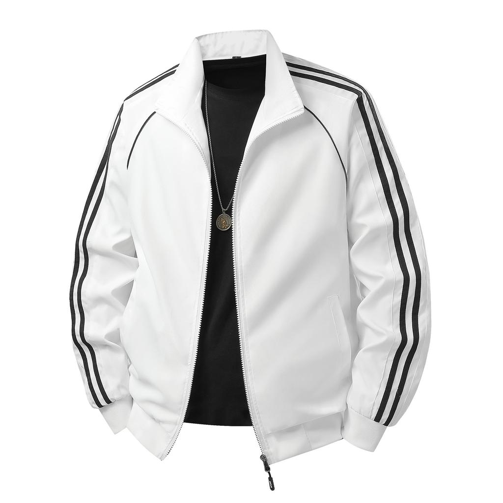 Men's Casual Stand-up Collar Color-blocked Men's Casual Jacket Baseball Jacket