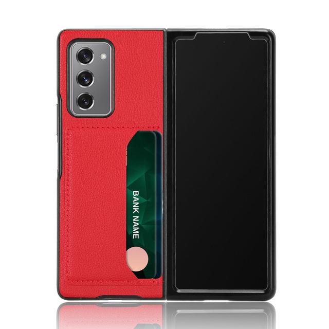 Противоударный матовый кожаный защитный чехол для Samsung Galaxy Z Fold 4 5g Fold4 Fold3 Fold2 Fold 3 2, чехол для аксессуаров для телефонов