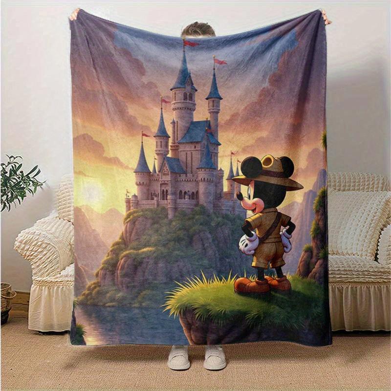 1pc. Cartoon Mickey Mouse Blanket, Soft and Cozy Home Decor for All Seasons, Perfect Gift for Friends and Family, Versatile Throw Blanket for Couch, B