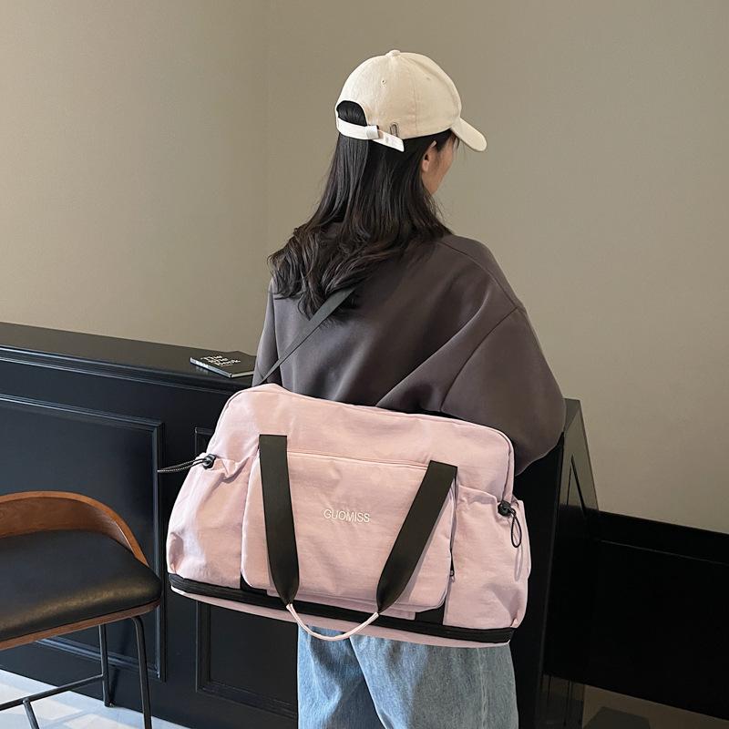 Повседневная спортивная сумка складная большой вместимости ручная дорожная сумка с отделением для сухих и влажных вещей набор сумка на колесиках для фитнеса йоги