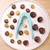 2Pcs Chestnut Opener Tool Stainless Steel Nut Cracker with Ergonomic Handle 3-in-1 Walnut Pecan Clip Cutter for Easy Shelling Peeling