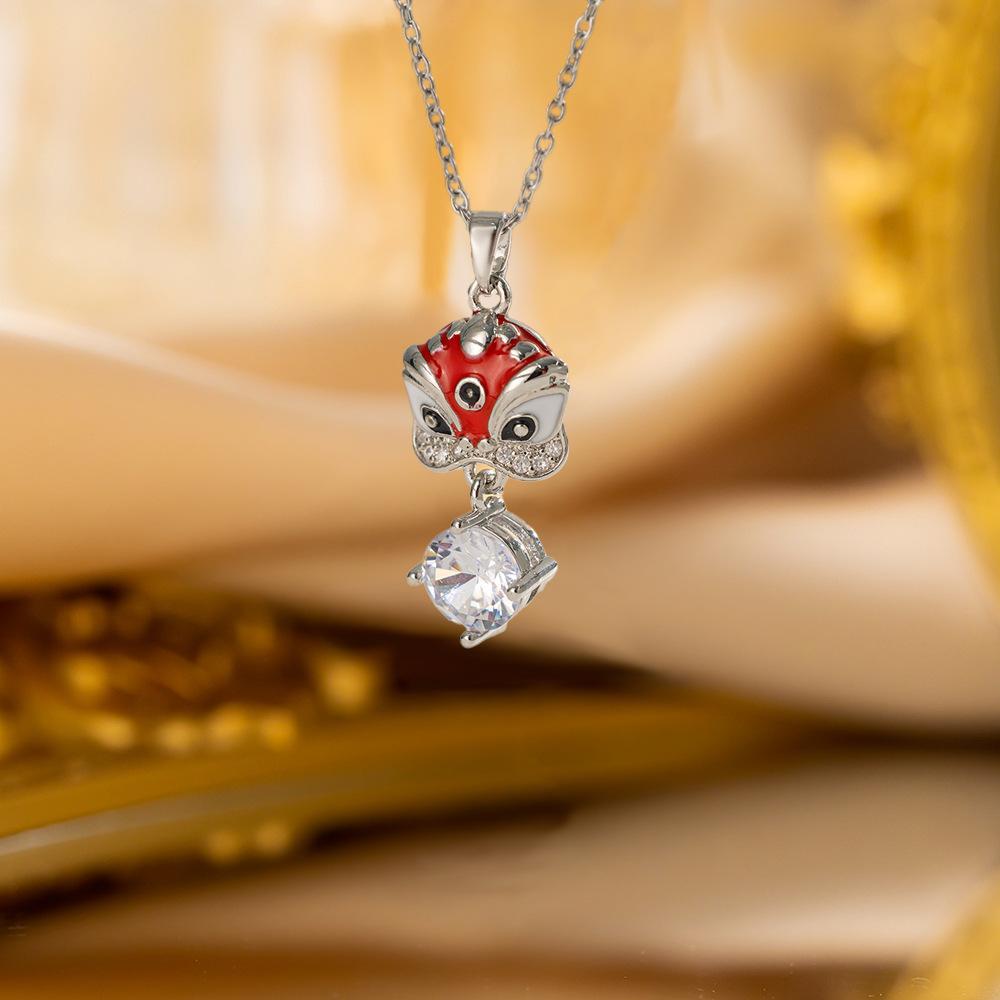 Elegant Full Zircon Copper Necklace Women Simple Exquisite Collarbone Chain Luxury Micro Inlaid Jewelry Gift