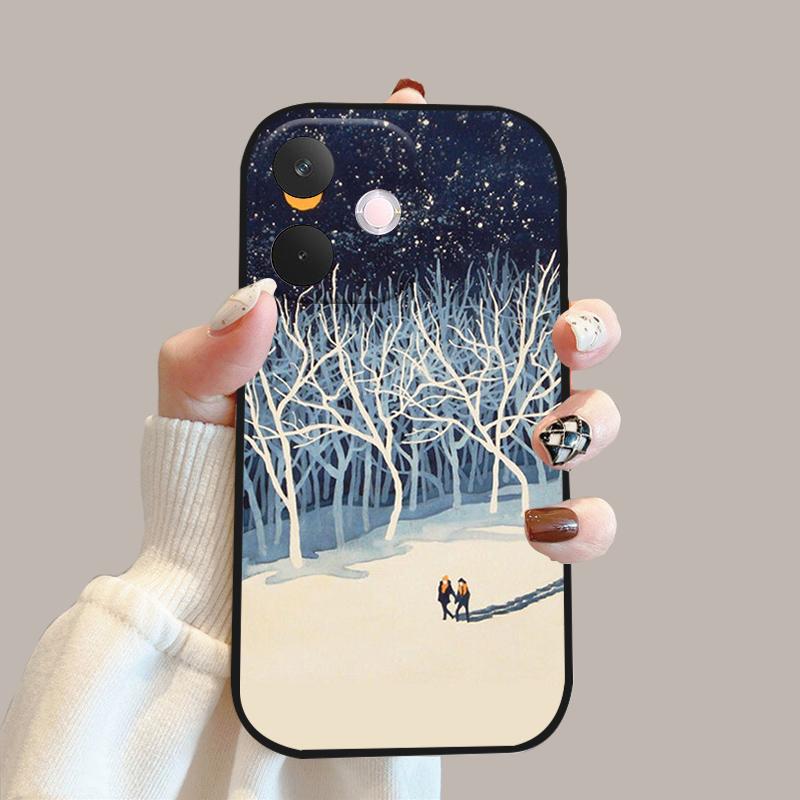 Для Oppo A5 Pro 5G Мягкий чехол Цветы Модный Силиконовый TPU Бампер Чехол для телефона Для Oppo A 5 Pro 5G Милые Защитные Fundas Чехлы