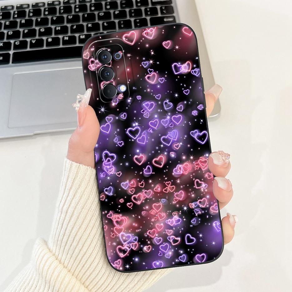 Чехол для Oppo Reno4 Pro 5G CPH2089 Роскошный Покрашенный Конфетный Чехол Мягкий Силиконовый Чехол для Телефона Для Oppo Reno 4 Pro Reno4 4G CPH2113 Сумки