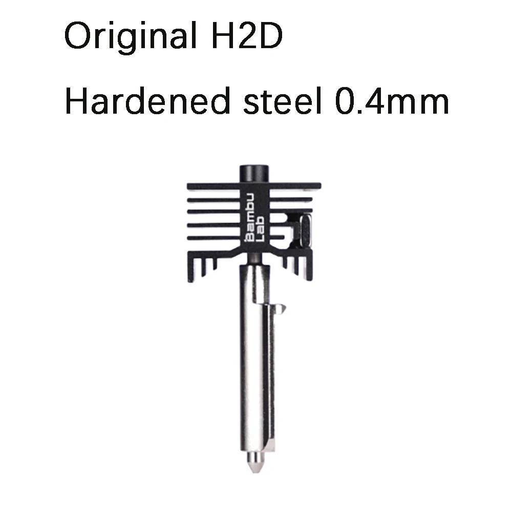 Original H2D H2S H2C Hotend Kit For Bambu Lab Fast Speed Hot End Assembly 0.2/0.4/0.6/0.8mm Hardened steel Nozzle 3D PrinterPart