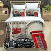 3pcs Bedding Set Classic Car Vintage Poster Home Textile Duvet Cover Pillow Case Boy Kid Teen Girl Bedding Covers Set