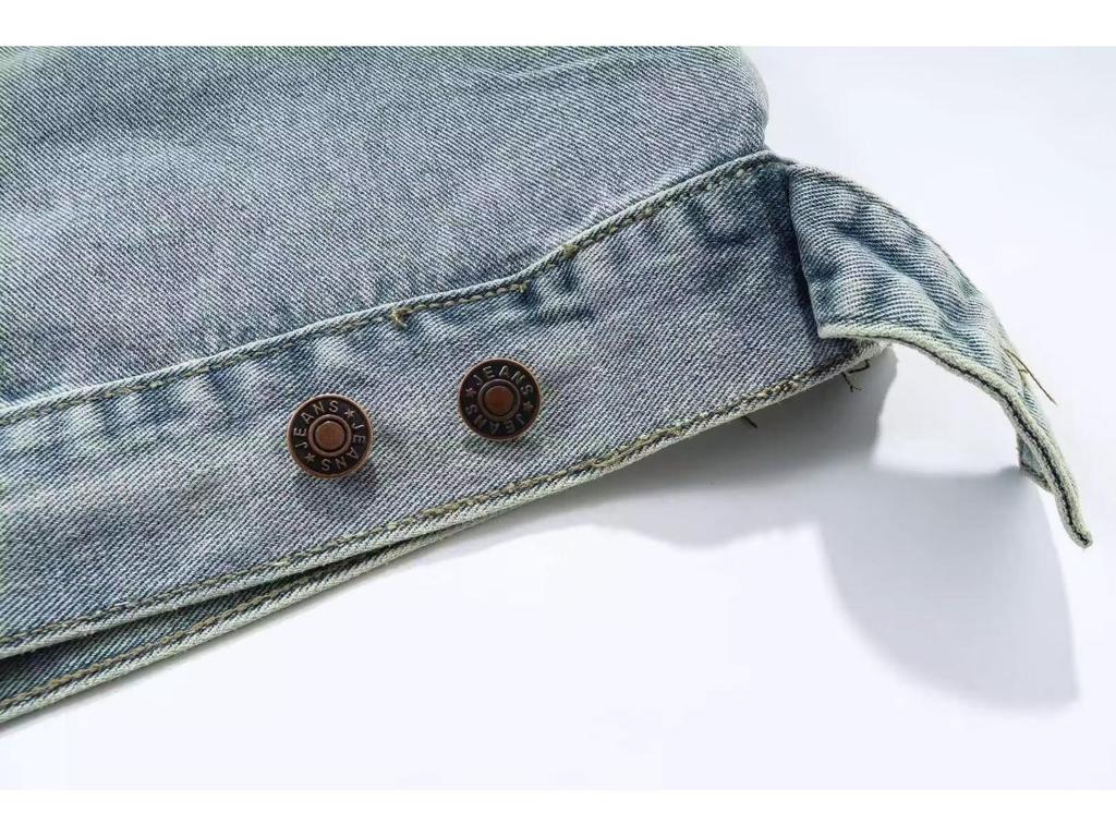 Men's Retro Hong Kong Hooded Denim Jacket - Japanese Style, Loose Fit Pullover for Spring/Autumn.