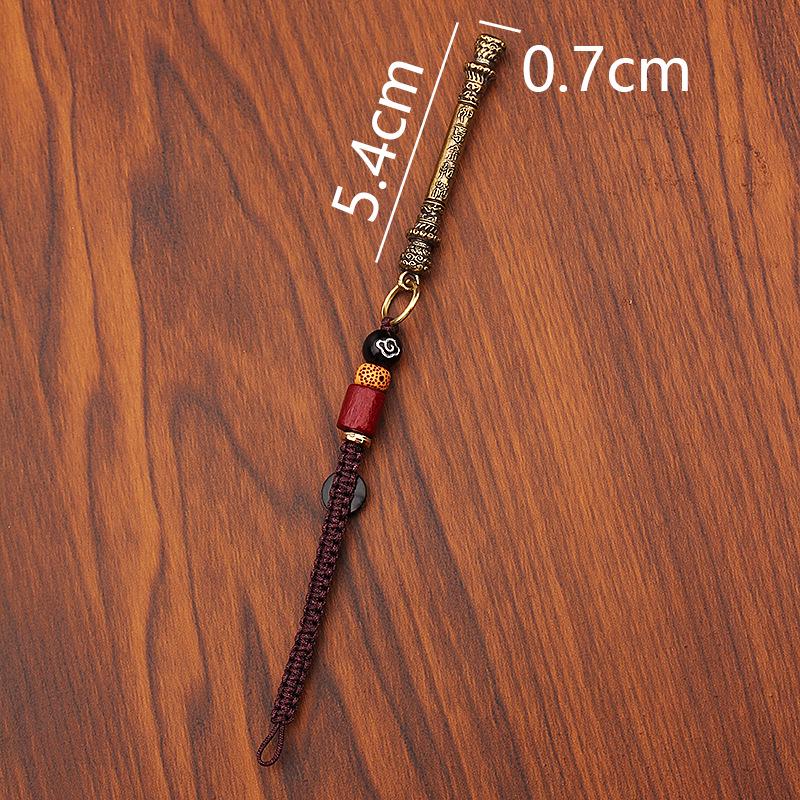 Black Myth Wukong Посох Руйи Латунный Брелок и Подвеска для Сумки