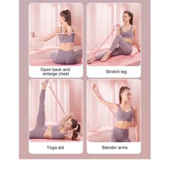 Фитнес-лента сопротивления Figure 8 с противоскользящей ручкой для переноски мужчин и женщин